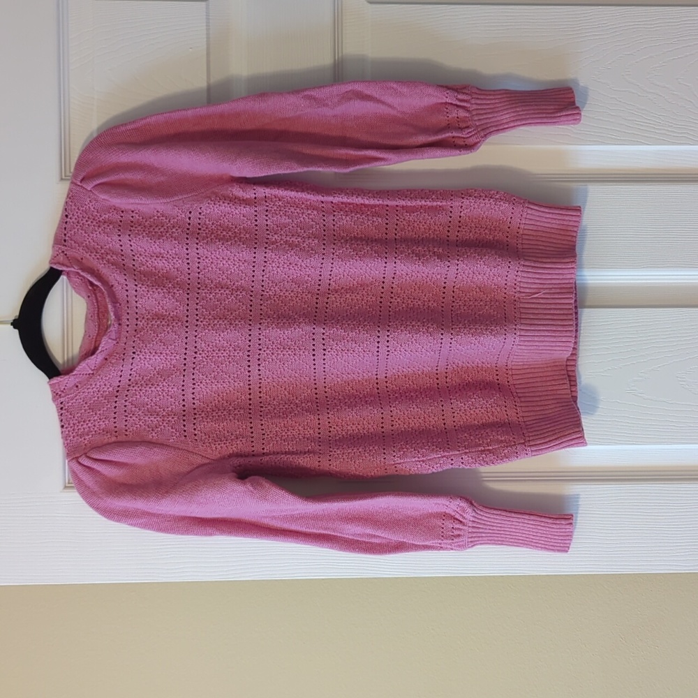 Loft pink sweater, size small